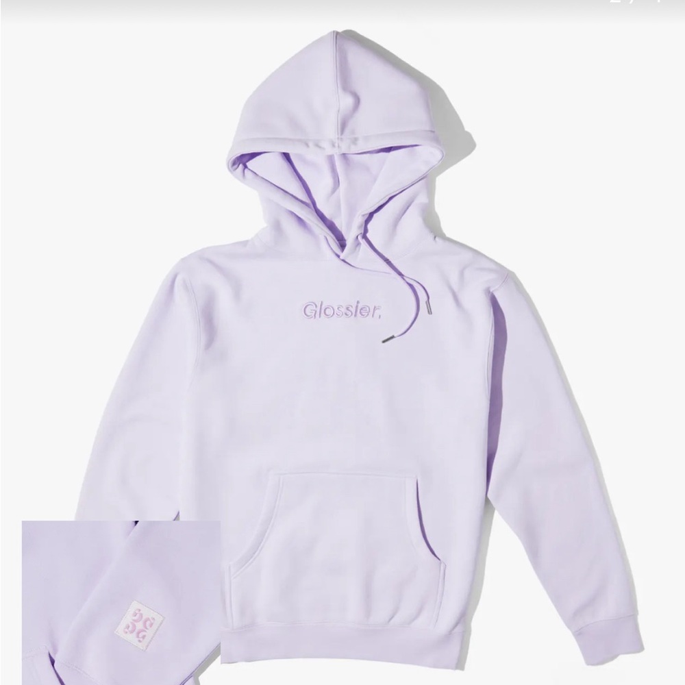Lavender glossier hoodie(limited edition)